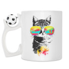 Кружка с футбольным мячиком