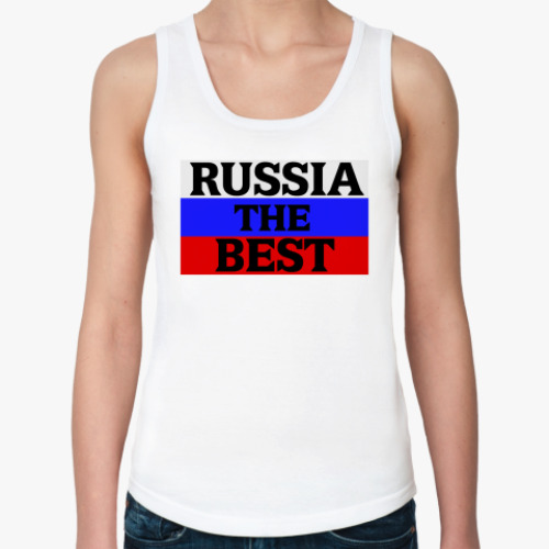 Женская майка с принтом Российская Федерация