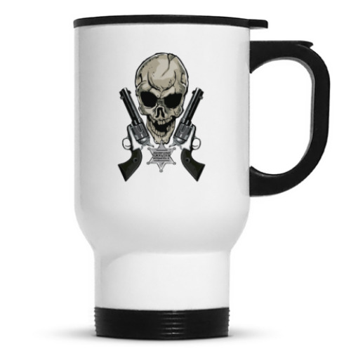 Кружка-термос с принтом шериф