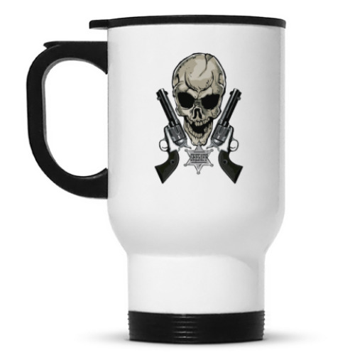 Кружка-термос с принтом шериф