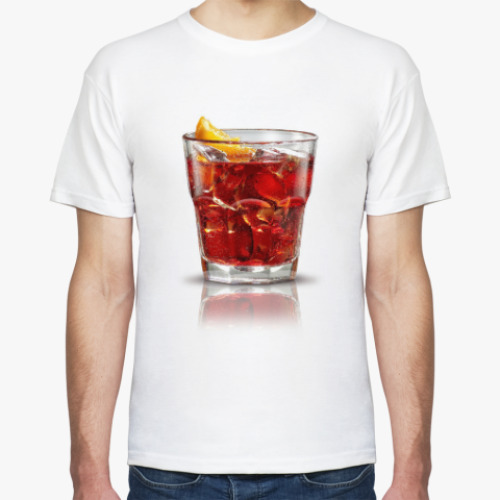 Футболка с принтом Стопка крепкого