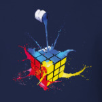 Кубик Рубика и краски