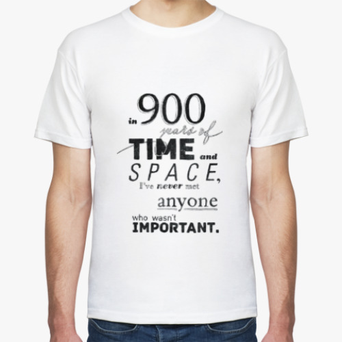 Футболка с принтом 900 years of space and time