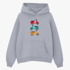 Толстовка худи оверсайз