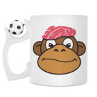 Кружка с футбольным мячиком