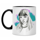 Кружка двухцветная