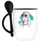 Кружка с ложкой