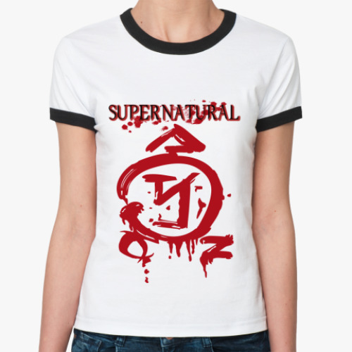 Женская футболка Ringer-T Supernatural