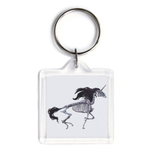 Брелок с принтом Скелет Единорога