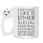 Кружка с футбольным мячиком