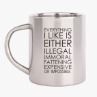 Кружка металлическая