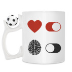 Кружка с футбольным мячиком