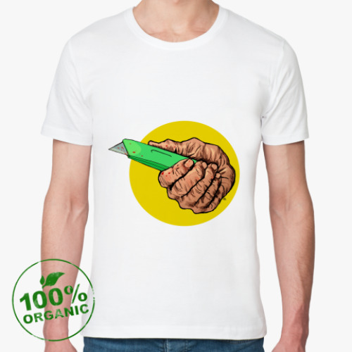 Футболка из органик-хлопка с принтом  knife