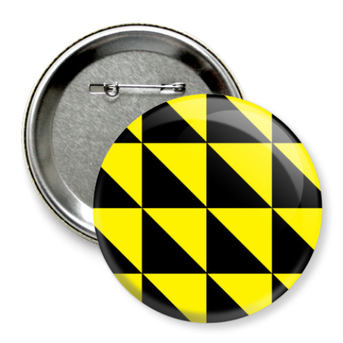 Значок 75мм с принтом Geometria