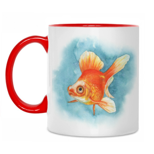Кружка с принтом Золотая рыбка