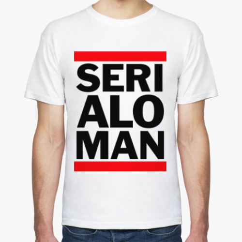 Футболка с принтом Serialoman TV Сериаломан