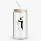 Банка с бамбуковой крышкой