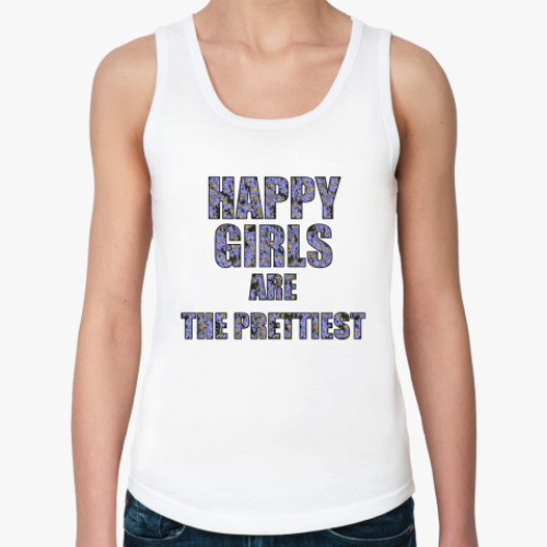 Женская майка с принтом HAPPY GIRLS