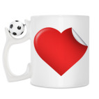 Кружка с футбольным мячиком