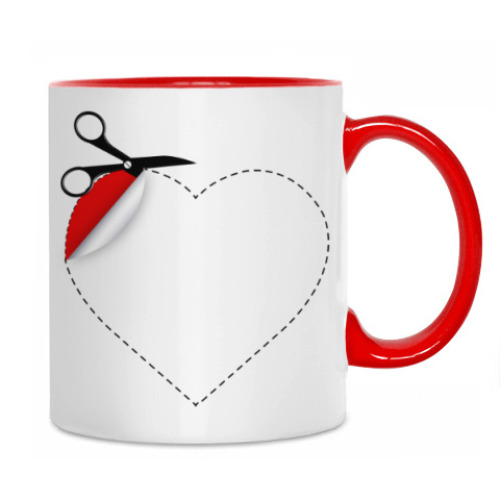 Кружка с принтом Символ любви