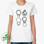 Женская футболка органик