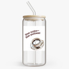 Банка с бамбуковой крышкой