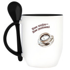 Кружка с ложкой