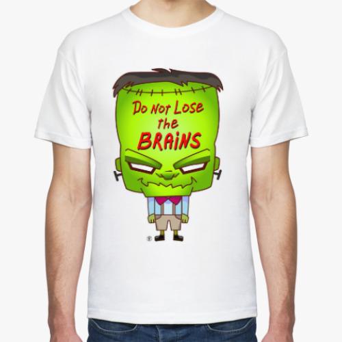 Футболка с принтом Не теряй мозги.