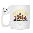 Кружка с футбольным мячиком