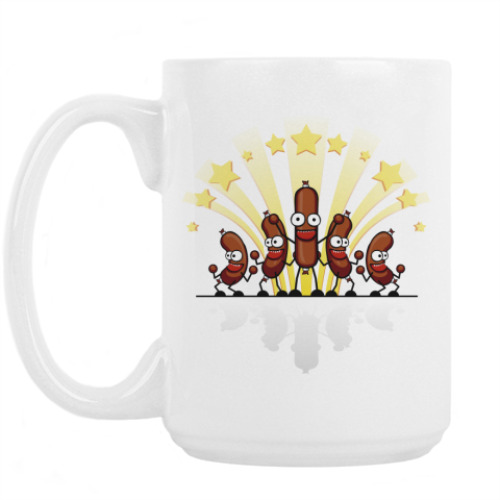 Кружка с принтом Колбасё