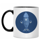 Кружка двухцветная