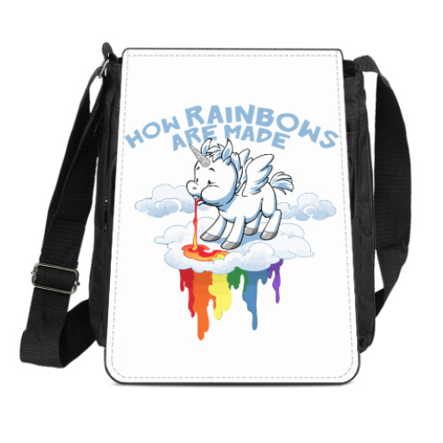 Сумка-планшет с принтом Как делается радуга