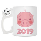 Кружка с футбольным мячиком