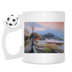 Кружка с футбольным мячиком