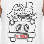 Для молодоженов с надписью just married