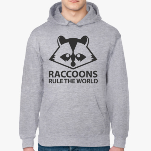 Толстовка худи с принтом Еноты правят миром