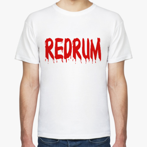 Футболка с принтом Redrum (Сияние)