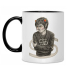 Кружка двухцветная