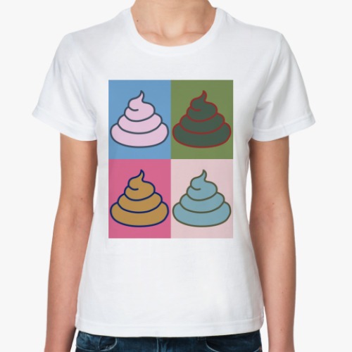 Классическая футболка с принтом 'Энди Уорхол'