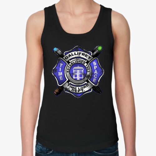Женская майка с принтом Галлифрей