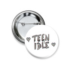 Значок 37 мм teen idle