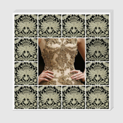 Холст с принтом Кружева и стать