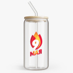 Банка с бамбуковой крышкой