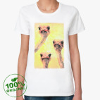 Женская футболка органик