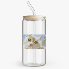 Банка с бамбуковой крышкой