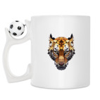 Кружка с футбольным мячиком