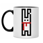 Кружка двухцветная