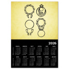 Календарь A2 2026, черный The Vampire Diaries