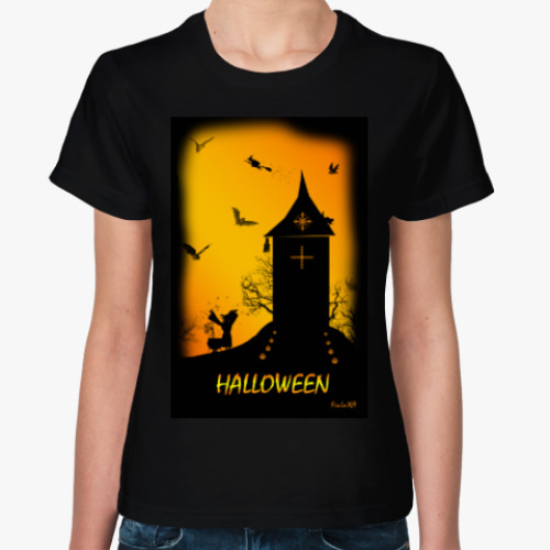 Женская футболка с принтом Halloween
