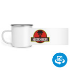 Кружка металлическая белая (круговая запечатка)